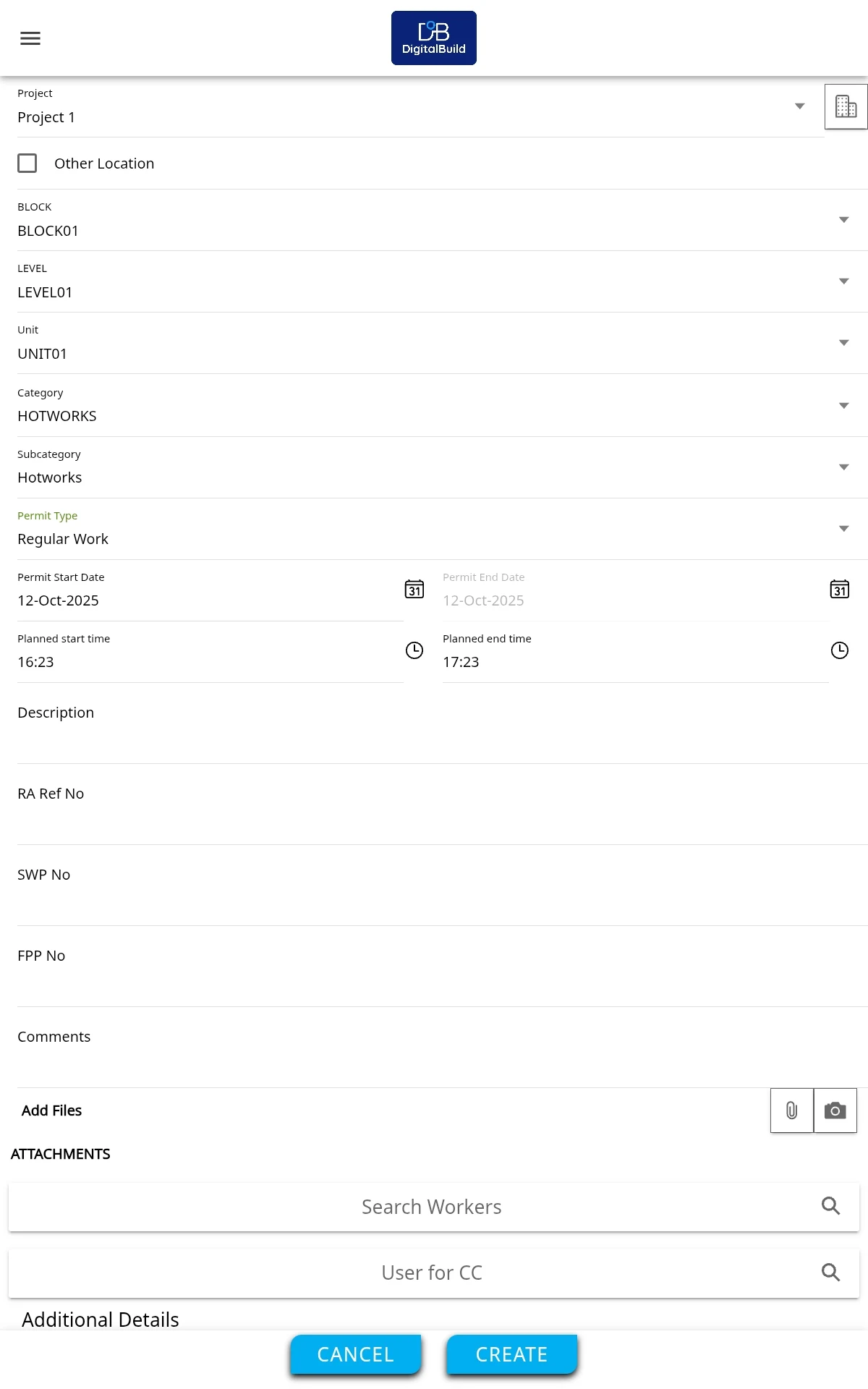 DigitalBuild screenshot